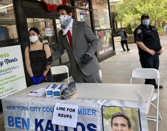 Hundreds Get Free Face Coverings In Ben Kallos Organized Giveaway Kallos pitched in for RSVPs. "I didn't want people to have to wait," he said.