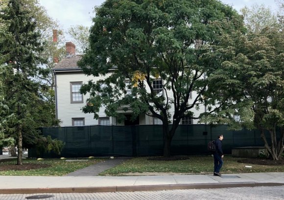 What's going on at Blackwell House? Blackwell House under wraps again...
