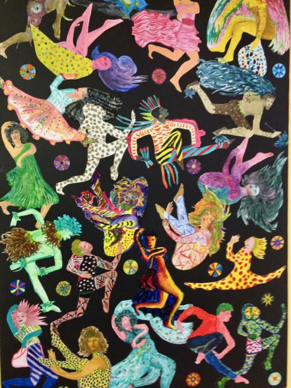 June 28th, Unveiling Works by Older Artists, CBN/RI Senior Center Collaborative artwork by older artists on view at CBN/RI Senior Center