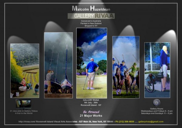 New Zealand's Malcom Hazeldean Delights at Gallery RIVAA In July New Zealand's Malcom Hazeldean Delights at Gallery RIVAA In July