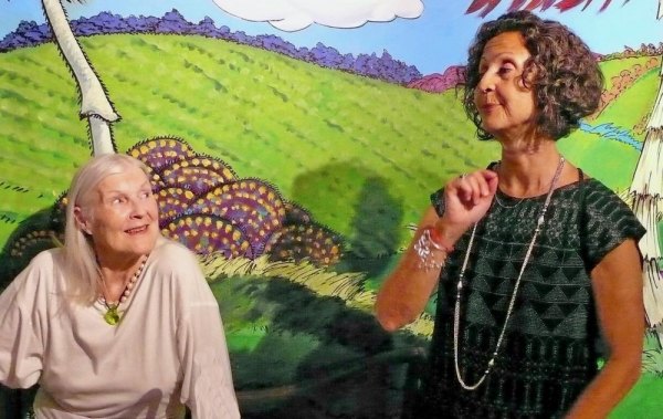 Seen at "Free Time," RIVAA Gallery Opening Edel Stuehmke-Levy enjoys the art of the moment.