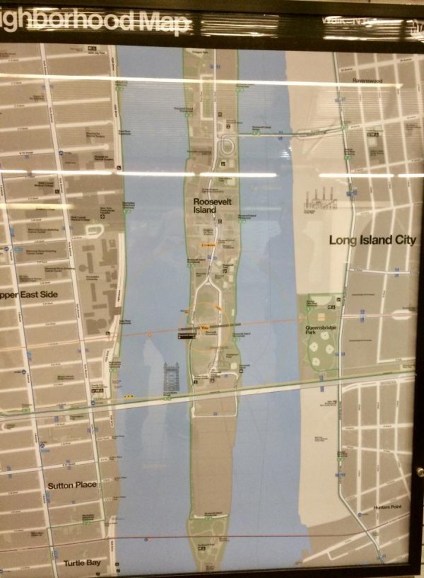 Dear RIOC: Here Is What A Sign Looks Like Part 2 NYC Subway Roosevelt Island Locator Map