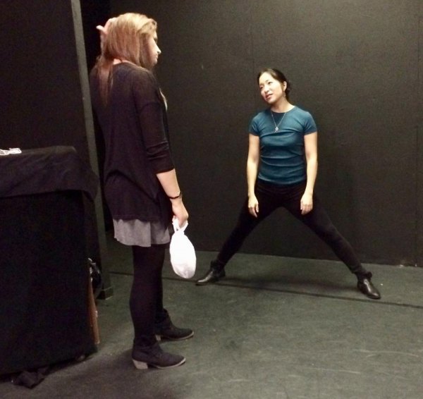 Saturday, November 16th, 8:00 p.m. (title of show) at the Howe Theatre A stretch to relax before the action begins
